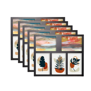 5-Grid nhiều khung ảnh DIY bảng Quà Tặng ảnh studio rửa memorial tường treo MDF thiết kế gỗ hình ảnh khung Set - Product Image 1