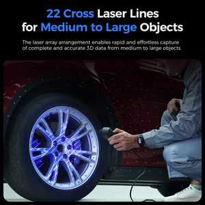 Escáner 3D Creality Raptor Pro de Grado Metrológico, Precisión de 0.02 mm, 22+7 Láseres Azules, USB, Aluminio, Ingeniería Automotriz, Modelado 3D - Product Image 3