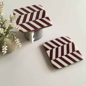Juego de posavasos de MDF con incrustaciones de hueso Top on Demand de estilo clásico a precio asequible Fabricante y exportador de India - Product Image 2