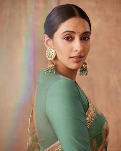 Magnifique tissu en soie Organza de qualité supérieure, 2 couleurs, blouse en soie, sarre et Banglori, pour vêtements de plage et décontractés - Product Image 4