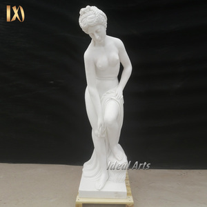 Antigua estatua de mármol de Venus hecha a mano figura de diosa romana griega para colección de arte y exhibición de galería - Product Image 6