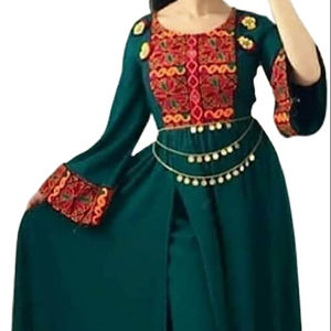 ชุดเดรส kuchi ชนเผ่าวินเทจสไตล์อัฟกานิสถาน/ปากีสถานชุดปาร์ตี้ kuchi แบบดั้งเดิมหลากสีชุดเดรส3009โคจิ - Product Image 1