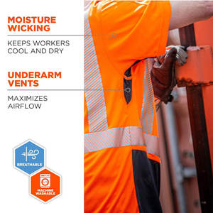 Best Quality Hi Vis T-<b>Shirts</b> Customizable with Your Own Logo Hot Sale Design Your Own Product - Product Image 4