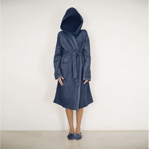 100% respirant doux coton peignoir manches longues luxe unisexe vêtements de détente décontracté hôtel-friendly robe de chambre Service OEM - Product Image 2