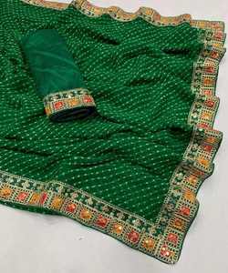 Lehenga en mousseline de soie en satin le plus choisi: ensemble gracieux pour des événements spéciaux artisanat exquis pour le style - Product Image 3