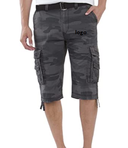 En gros Hommes de Ceinture Messenger Cargo Short Reg et Big and Tall Tailles 100% Coton Importé Bouton fermeture Laver À La Machine - Product Image 4