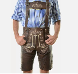 Pantalones cortos de color sólido informales para hombre Lederhosen Oktoberfest bávaro ajustado personalizado de calidad superior - Product Image 2