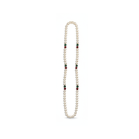 Collier en chaîne de perles géométriques classiques à la mode pour homme et femme, pour mariage et tenue décontractée - Vente en gros