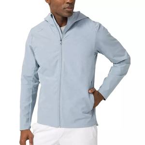 Chaqueta Softshell con capucha para hombre, cortavientos impermeable transpirable para deportes, gimnasio y viajes al aire libre - Product Image 1