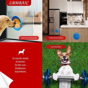 ชามเลียอาหารสุนัขซิลิโคนรักษ์โลก ลายเรียบ ช่วยให้สัตว์เลี้ยงกินอาหารช้าลง เหมาะสำหรับสัตว์เลี้ยง แมว และสัตว์อื่นๆ ใช้ได้ทั้งในบ้านและนอกบ้าน - Product Image 2