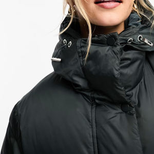 Veste matelassée surdimensionnée en nylon imperméable pour femmes OEM / Prix de gros, veste matelassée de haute qualité pour femmes, dernier design - Product Image 4