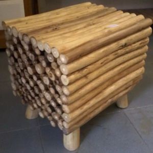 Meilleure vente Tabouret classique moderne en bois de haute qualité pour l'intérieur et l'extérieur pour les hôtels, le salon et la chambre à coucher-Style Bulus indonésien - Product Image 5
