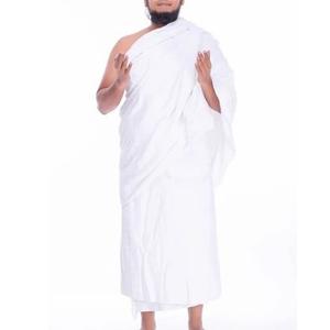 Toallas de algodón de calidad fina suave transpirable blanco Umrah & Hajj Ihram Ahram Ehram de talla grande hasta el suelo Thobes Jubbah Man Ihrams - Product Image 2
