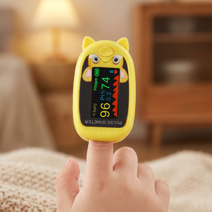 Oxymètre de pouls pour enfant, moniteur de saturation en oxygène sanguin pédiatrique, oxymètre rechargeable pour enfants, mesure du SpO2 - Product Image 5