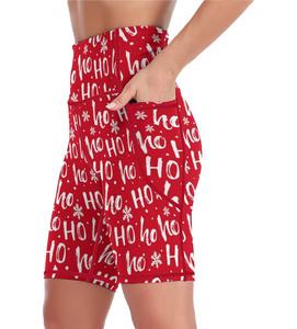 Ensemble de shorts de yoga pour femmes, sublimation unie, 100% polyester, séchage rapide, respectueux de l'environnement, taille en V, vêtements de sport pour la salle de sport - Product Image 2