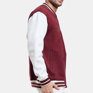 Venta al por mayor de chaqueta de béisbol personalizada para hombre con mangas de lana 4XL Varsity Letterman chaqueta personalizada impresa diseño bordado invierno - Product Image 6