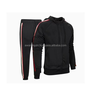 Polyester/coton de qualité supérieure, survêtement à la mode avec logo personnalisé, ensemble deux pièces, survêtements pour hommes et femmes - Product Image 4