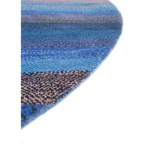 Alfombra Manchaha Azul Geométrica de Lana y Seda de Bambú Anudada a Mano, Alfombra Grande para Sala de Estar para Adolescentes-Les-2203, Alfombras Jaipur US - Product Image 2