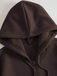 Sudadera unisex de forro polar grueso con pedrería, estilo urbano, con diseño de cristales, para invierno, pedidos al por mayor - Product Image 6