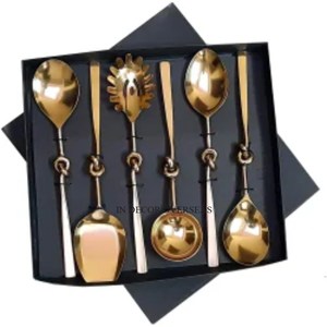 Ensemble de couverts en acier inoxydable argent brillant poli, accessoires de couverts pour la maison et l'hôtel - Product Image 3