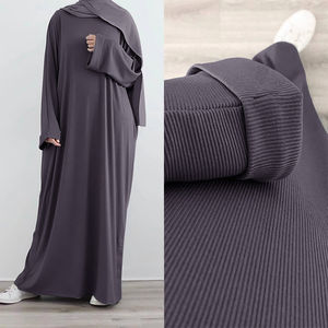 Abaya de Mujer de Alta Calidad, Personalizable, Transpirable, Hasta el Tobillo, de Manga Larga, para Eid y Ocasiones Musulmanas - Múltiples Tallas - Product Image 3