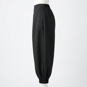 Pantalon Harem Noir Taille Haute Ample Coupe Ballon avec Chevilles Élastiques Style Décontracté Streetwear Femme - Product Image 3