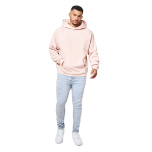 Sweatshirts à Capuche en Coton Biologique Épais pour Homme, 400 Gsm, 100% de Couleur Unie, à Capuche, Surdimensionnés - Product Image 3