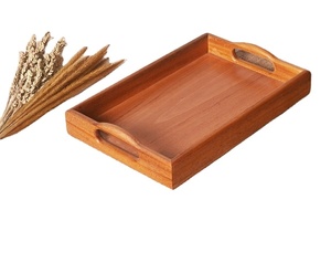 Ustensiles de cuisine Vaisselle Hôtel Home Bar de service Plateaux en bois Plateau rectangulaire artisanal en bois pour le petit déjeuner - Product Image 1