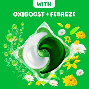 Cápsulas de Detergente para Ropa Gain Flings, Protección Contra Olores, 112 Unidades, Aroma Original, Cápsulas de Detergente 3 en 1 Compatibles con HE con Oxi Boost - Product Image 5