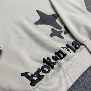 Custom Solid Color Puff Printing Winter Sweatshirts Low Price Hoodies Made Pakistan Plain Dyed Polyester/Cotton High Quality - Product Image 6