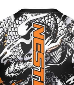 Rashguard personnalisé en direct d'usine, UPF50, anti-UV, sublimé, manches longues, rashguard MMA, logo personnalisé, design MMA BJJ, créez le vôtre - Product Image 4