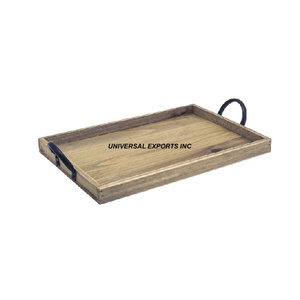 Qualité supérieure fait à la main classique élégant nouveau plateau à chocolat en métal durable décoratif vente chaude plateau à chocolat en bois - Product Image 2