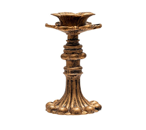 Vente de haute qualité 2025 bougeoirs antiques en laiton métal décors de chambre bougeoir or fournisseur de fabricant en gros - Product Image 1