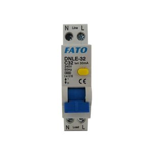 เบรกเกอร์ดิฟเฟอเรนเชียล FATO DNLE-32 2P รุ่น C32 30mA 240V 50Hz สำหรับป้องกันไฟฟ้าในบ้าน - Product Image 2