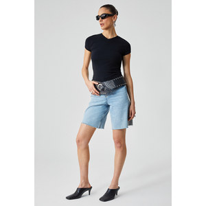 ETHIQUET MARTA Camiseta ajustada de manga corta con cuello redondo para mujer - Product Image 2
