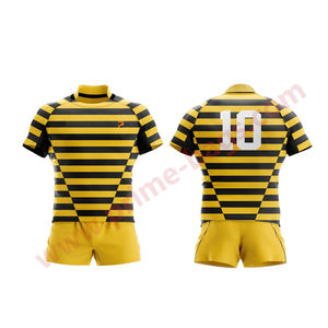 Maillot de Rugby Personnalisé 100% Polyester Respirant Rugby T-shirt Shorts Rugby Uniforme pour l'Entraînement Sportif - Product Image 2