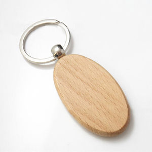 Porte-clés en bois d'acacia Design moderne Couleur bois naturel Pièce de qualité supérieure Porte-clés en bois à un prix abordable - Product Image 2