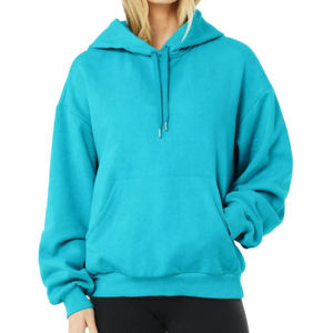 Sudaderas con capucha de moda para mujer con logotipo personalizado al por mayor nuevo diseño transpirable hombro caído con cuello con capucha para invierno - Product Image 4