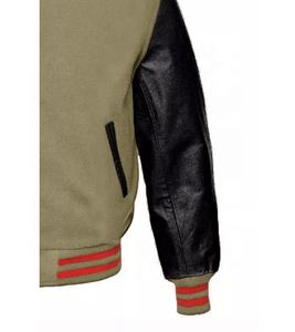 Chaqueta de moda universitaria de invierno de la mejor calidad para hombre, chaqueta de béisbol universitaria de lana transpirable personalizada al por mayor para hombre - Product Image 3