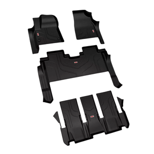 เสื่อปูพื้นรถยนต์ทุกสภาพอากาศ TPE ขนาด55x100ซม. สีดำใหม่รับประกัน2เวียดนามขนาด3มม. สำหรับโตโยต้าอินโนว่า - Product Image 1