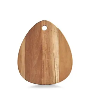 Logotipo personalizado de madera dura de diferentes formas que sirve tablas de cortar de madera para Cocina