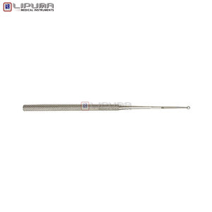 Curette auriculaire Buck à bout arrondi, instrument ORL professionnel, taille 14,5 cm, conception Figure 1 pour un nettoyage auriculaire sûr, instruments médicaux - Product Image 2