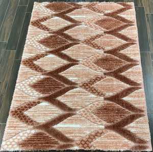 Tapis carré moderne en polyester pelucheux à motif puzzle, résistant aux taches, pour usage commercial, tapis Adiva à poils longs fabriqué à la machine - Product Image 5