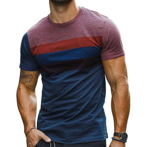 T-shirts décontractés pour hommes, imprimés numériques, col rond, manches courtes, amples, respirants, en polyester/coton, séchage rapide, écologiques - Product Image 3