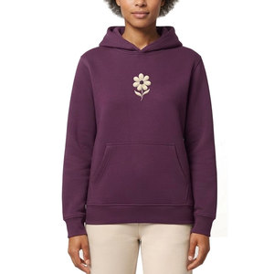 Sudadera con Capucha de Punto Casual para Mujer, Diseño Estampado Simple, para Uso Diario, Moda Urbana y Fin de Semana - Product Image 1