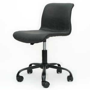 GAKJB-066X Contemporary Leather Upholstered Swivel Office <b>Chair</b> with Adjustable Height and Headrest for Bedroom or Workshop Use - Product Image 3