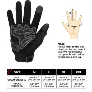 โลโก้ที่กําหนดเองถุงมือจัดการยุทธวิธีสําหรับงานหนักสําหรับผู้ใหญ่ใช้ถุงมือหนังขนาดบวกคุณภาพสูง - Product Image 5