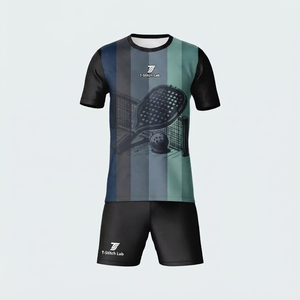 Uniforme de Pickleball para Hombre de Nuevo Diseño y Alta Calidad, Ajuste Cómodo, Mangas Cortas, Ropa Deportiva - Product Image 2