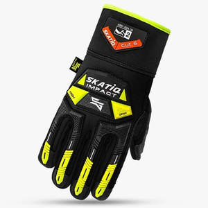 Gants de sécurité anti-vibration haute visibilité Gants de travail respirants en microfibre réfléchissants avec logo personnalisé - Product Image 1