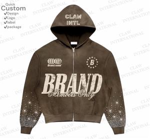 Custom Streetwear Boxy Fit Joggers Hombres Chándal Baggy Tech Fleece Sportswear Chándales para hombres - Product Image 2